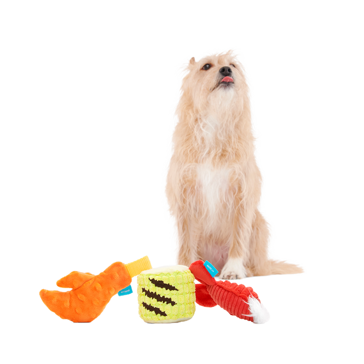 The Maine Event Plush Multi-Part Dog Toy