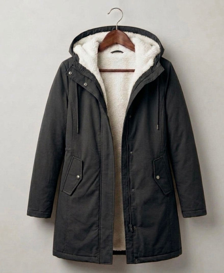 Marjorie Cozy Hooded Weatherproof Coat