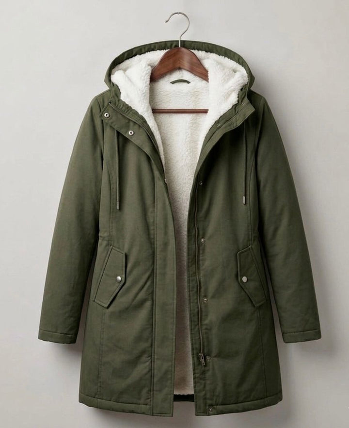Marjorie Cozy Hooded Weatherproof Coat