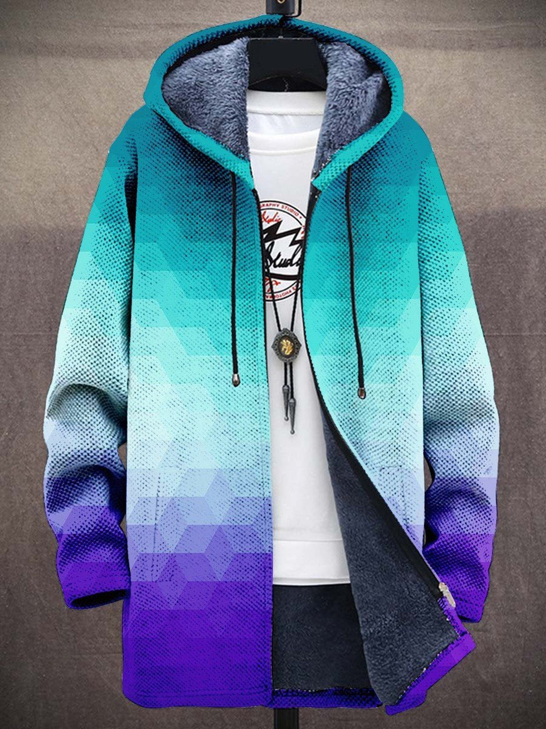 Gabriella | Luxurious, artistically inspired zip-up hoodie
