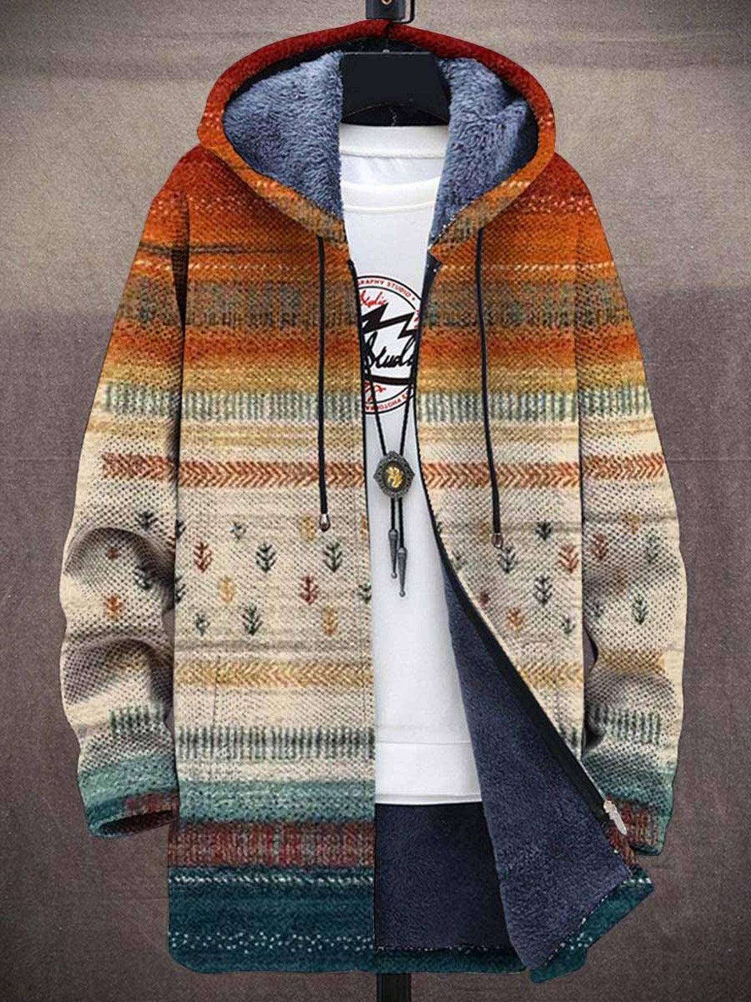 Cassandra | Luxurious, artistically inspired zip-up hoodie