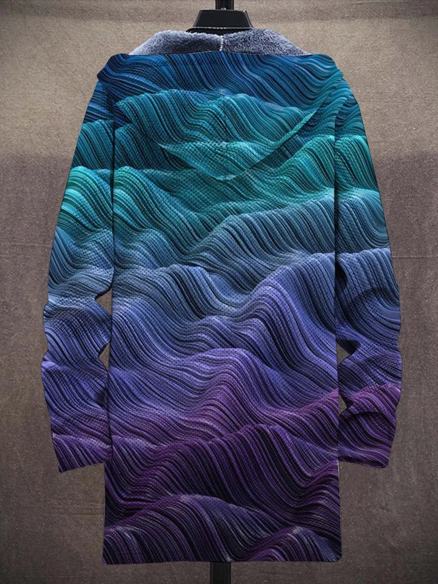 Christiane Ocean Art Coat – back