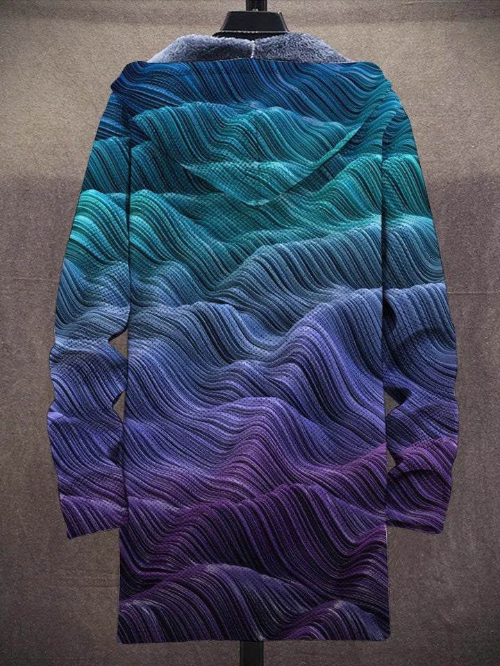 Christiane Ocean Art Coat – back