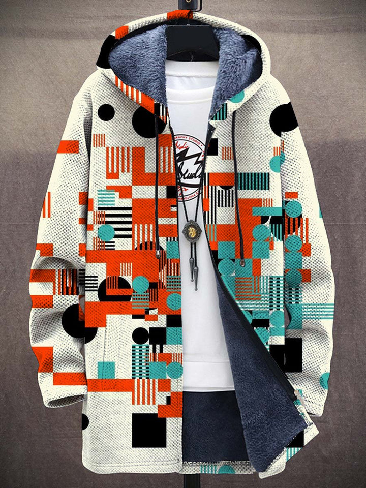 Noelle Geometric Art Coat – front