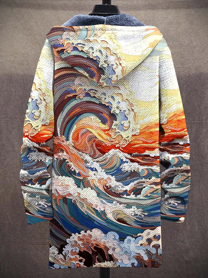 Mercedes Wave Art Coat – back