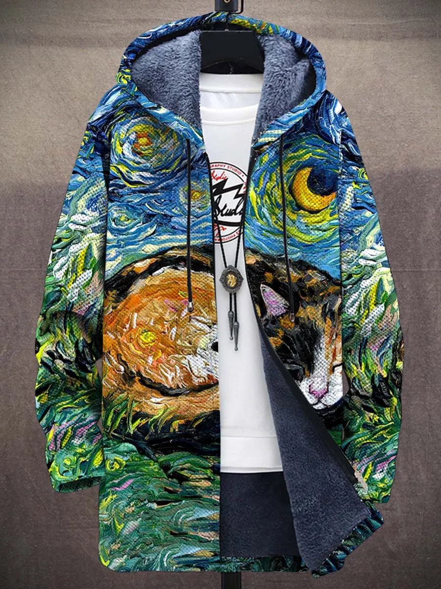 Faustina Impressionist Art Coat – front