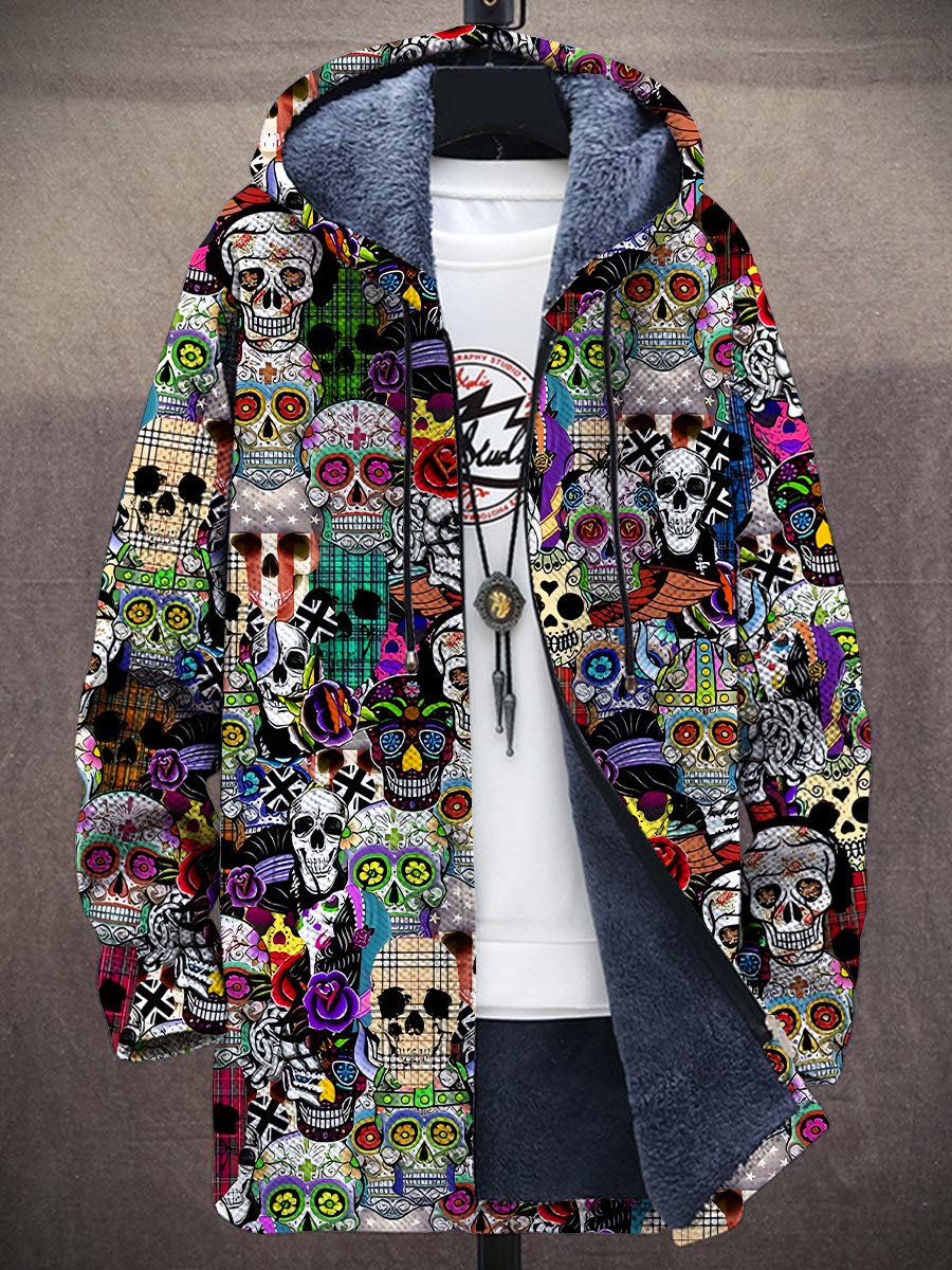 Iris Calavera Art Coat – front
