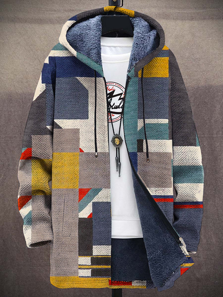 Zaida Patchwork Art Coat – front