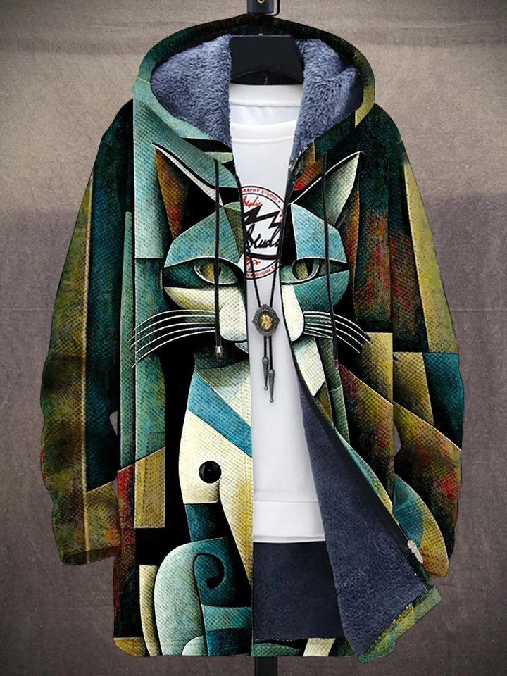 Raffaella Cubist Art Coat – front
