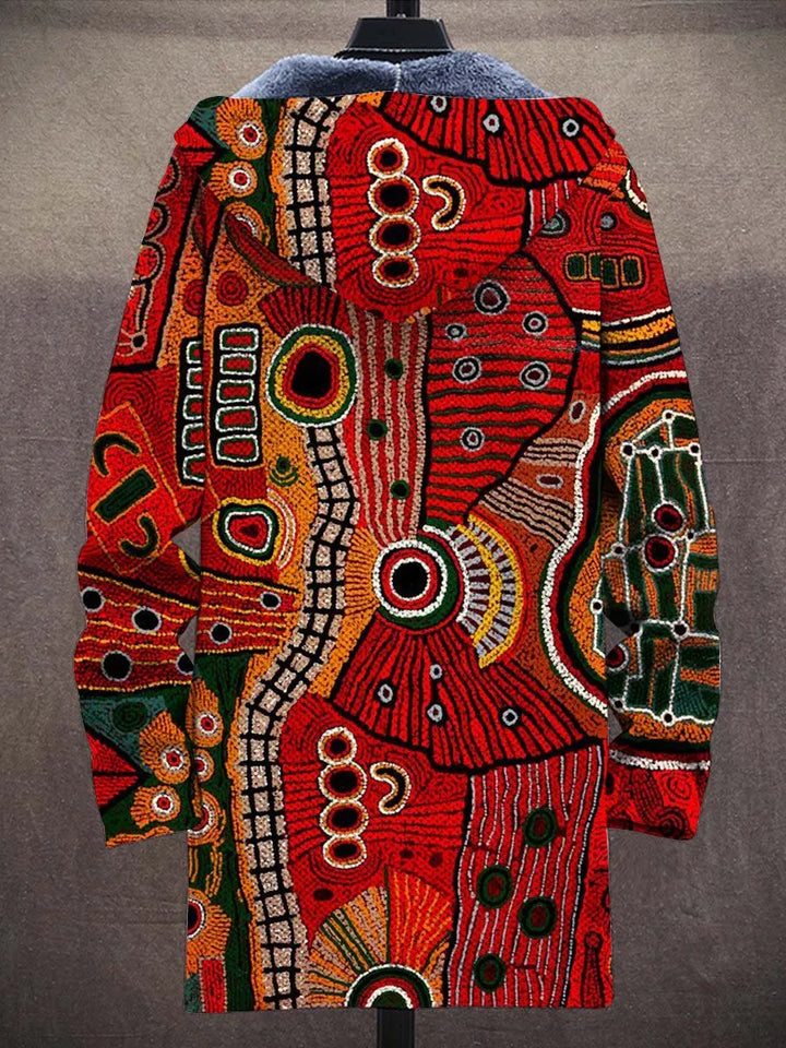 Rowena Tribal Art Coat – back
