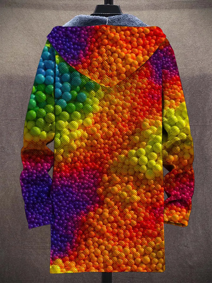 Yara Rainbow Art Coat – back