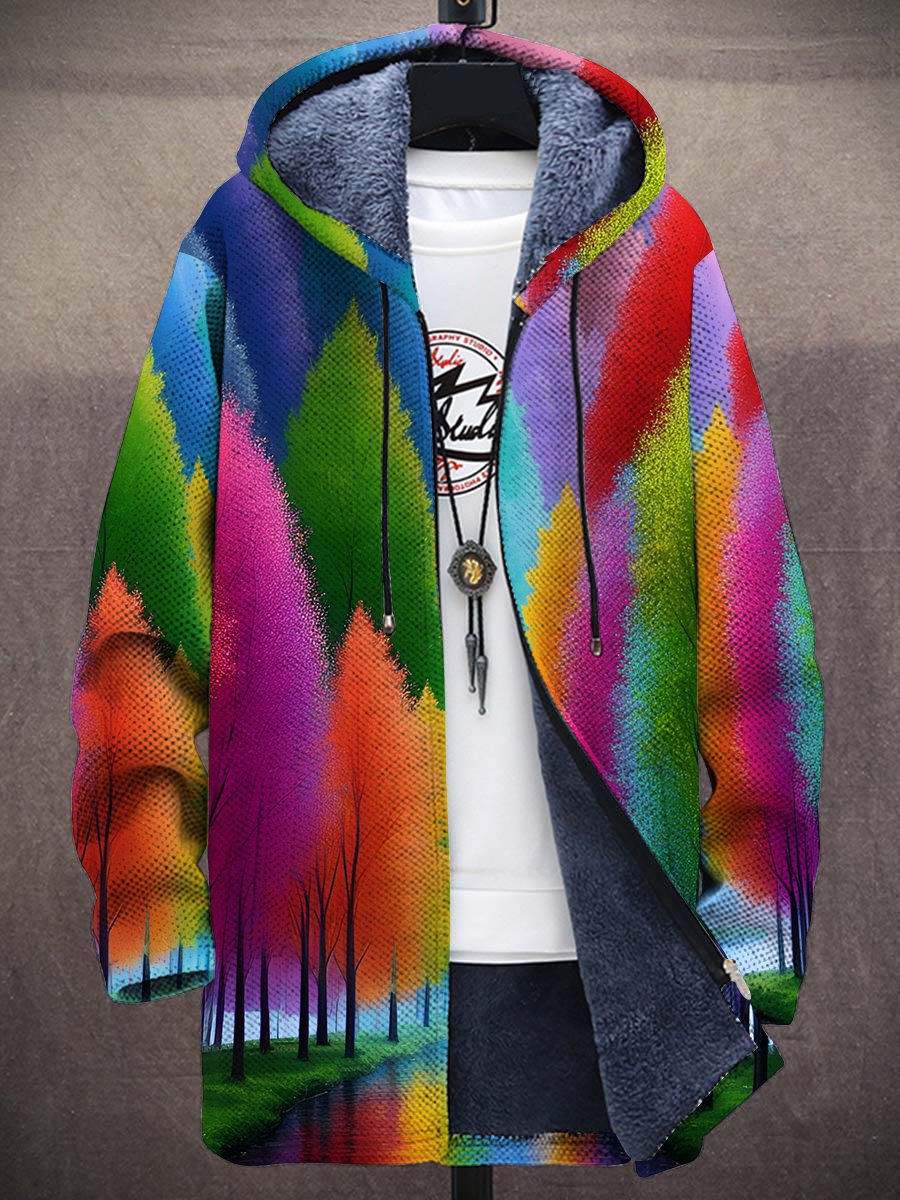 Arletta Rainbow Art Coat – front