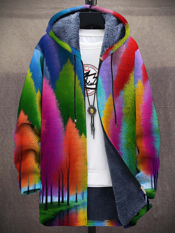 Arletta Rainbow Art Coat – front