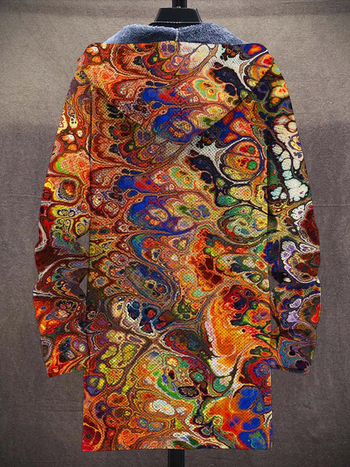 Seraphine Marbled Art Coat – back