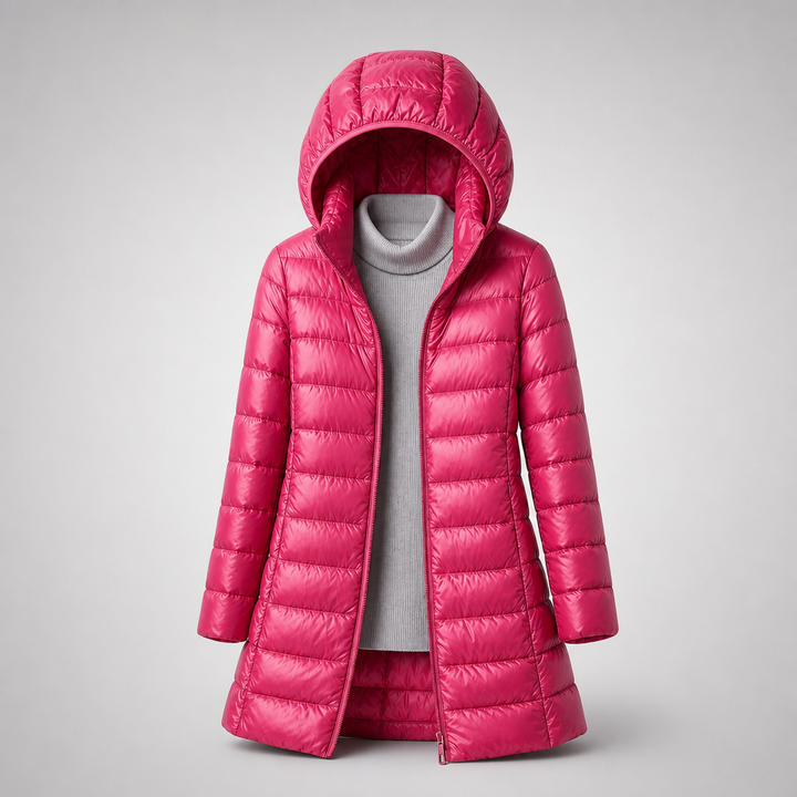 The Clara jacket in Burgundy Red