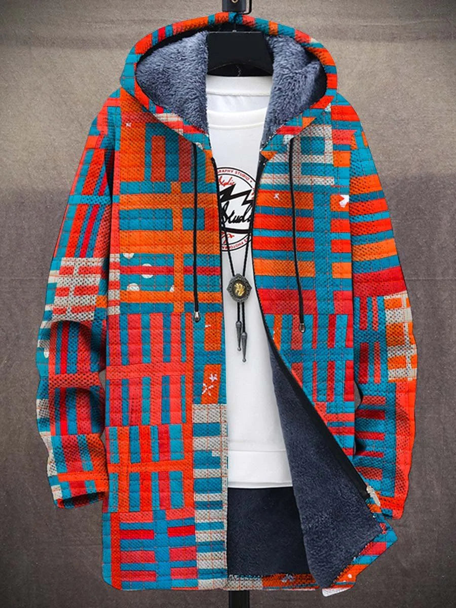 Corinne Geometric Art Coat – front