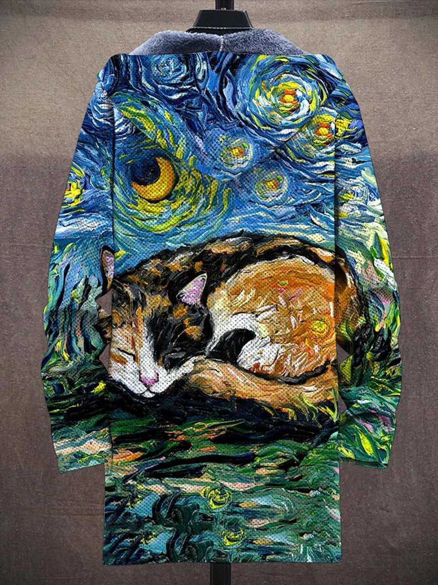 Faustina Impressionist Art Coat – back