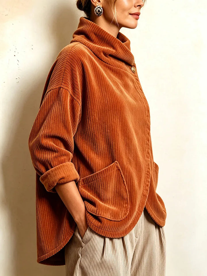 Solene | Corduroy Wrap Top