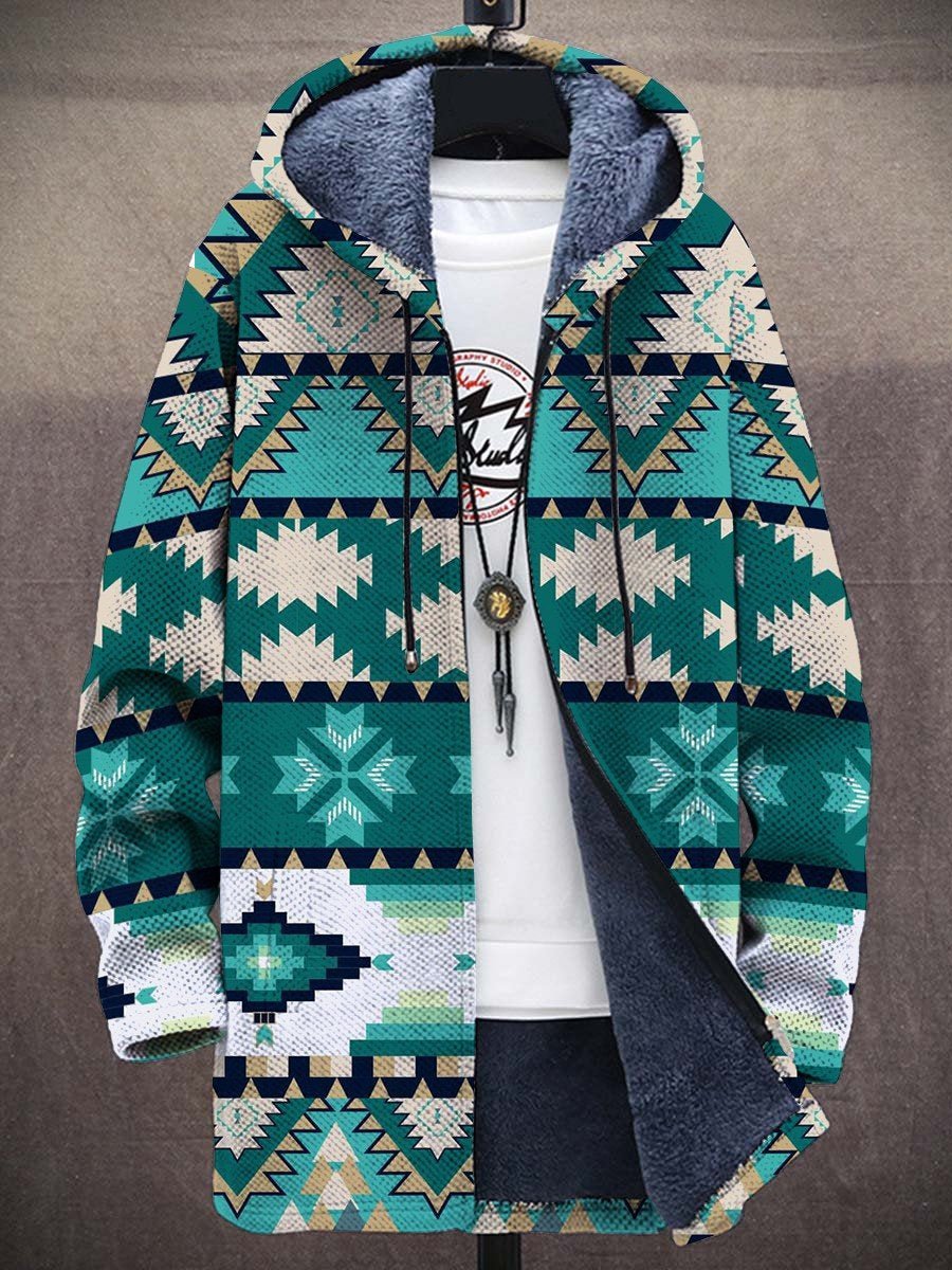 Priscilla Aztec Art Coat – front