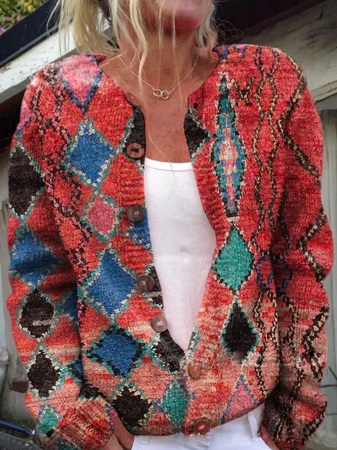 Irma | Floral Knit Cardigan