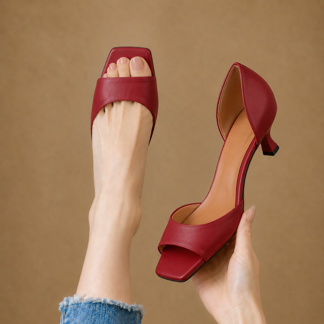 Lorraine Leather Heels