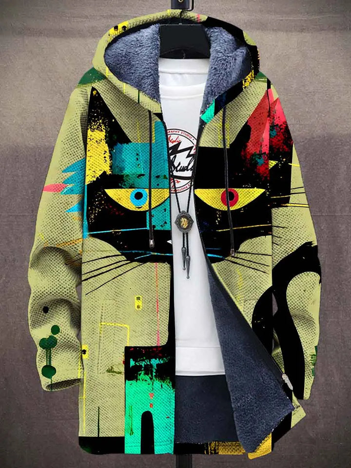 Gianna Graphic Art Coat – front