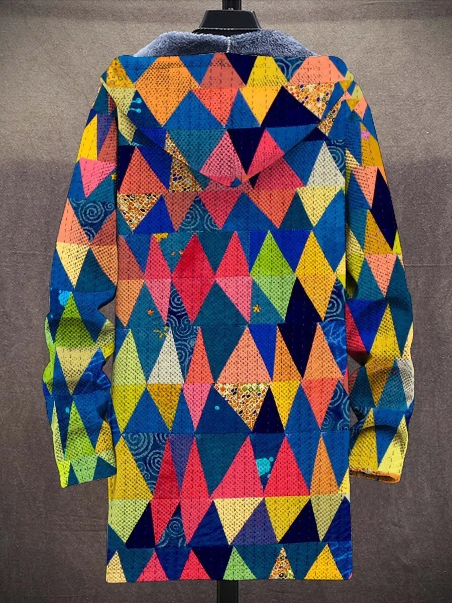 Edwina Harlequin Art Coat – back