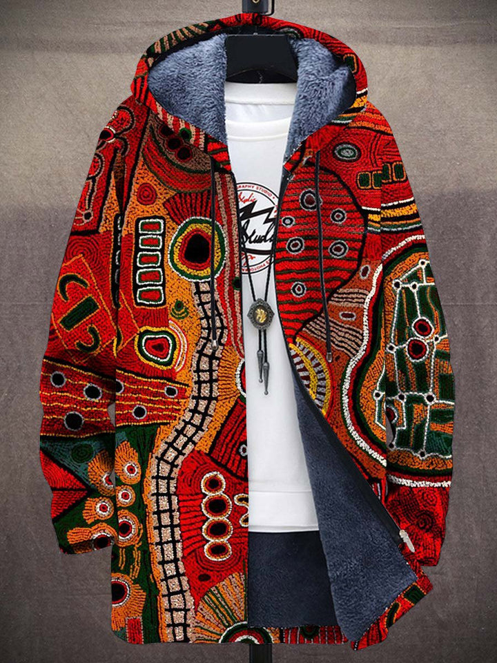 Rowena Tribal Art Coat – front