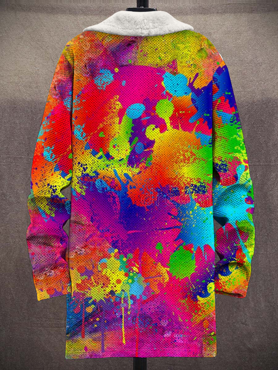 Juniper Splatter Art Coat – back