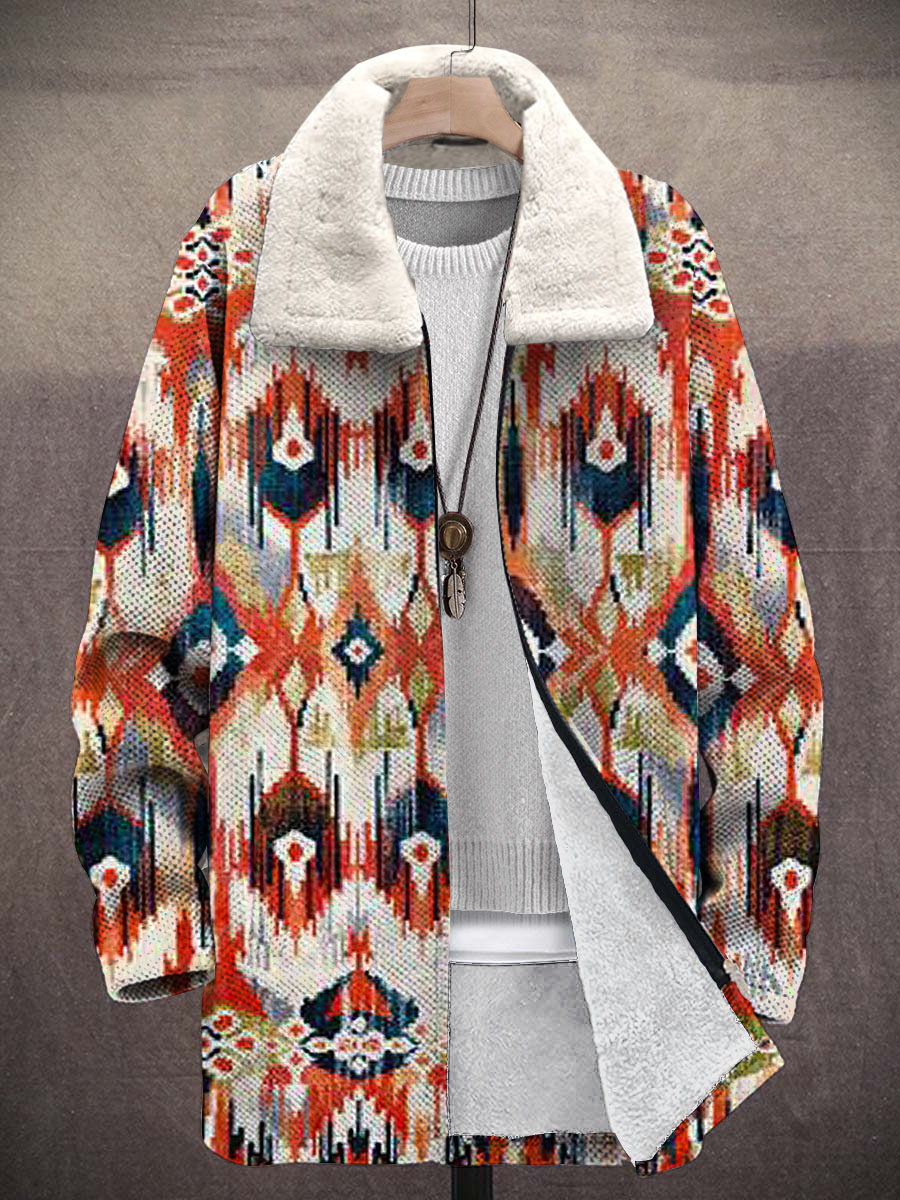 Emeline Ikat Art Coat – front