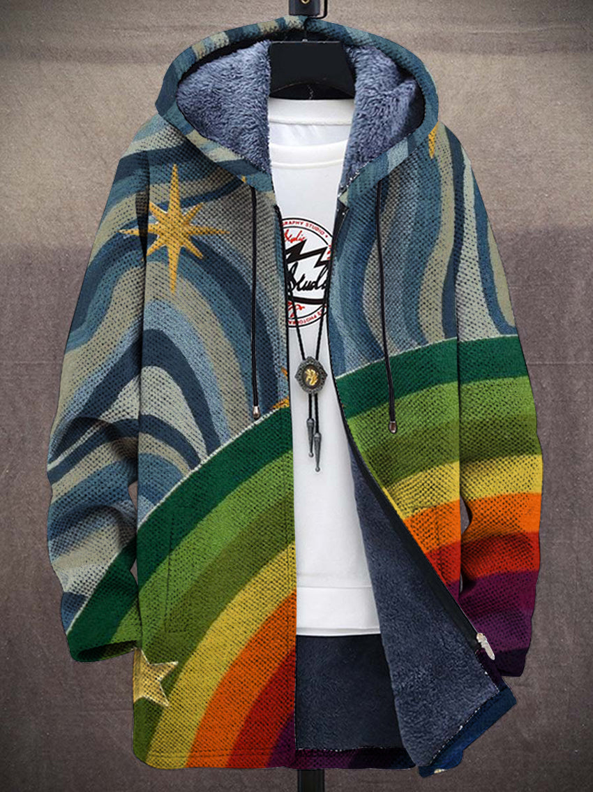 Tamsin Rainbow Art Coat – front
