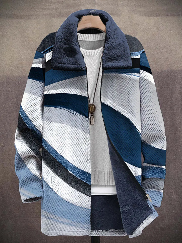 Joelle Abstract Art Coat – front