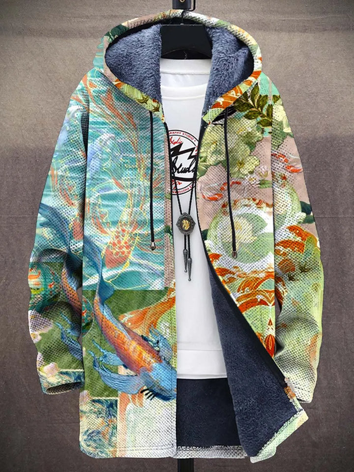 Emmanuelle Watercolor Art Coat – front