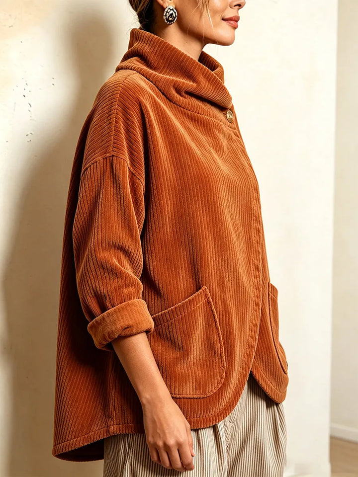 Solene | Corduroy Wrap Top