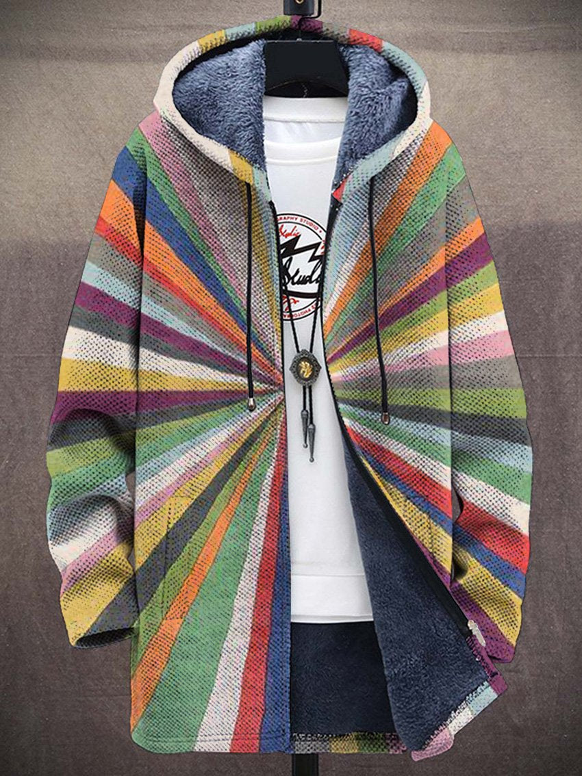 Camellia Sunburst Art Coat – front