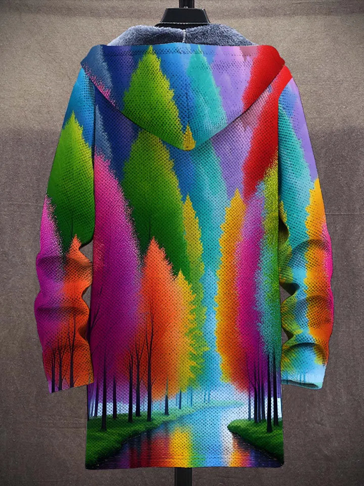 Arletta Rainbow Art Coat – back
