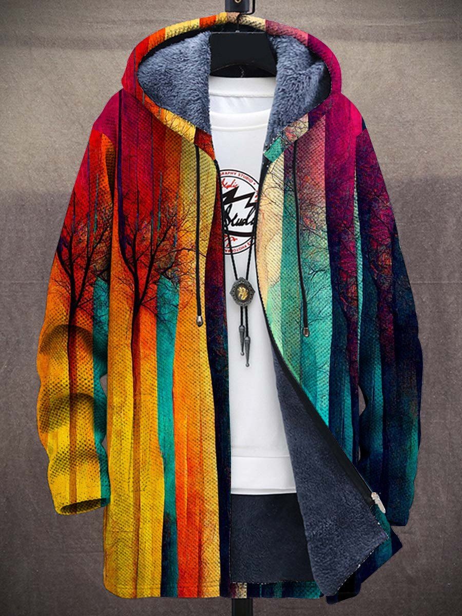 Leonora Sunset Art Coat – front