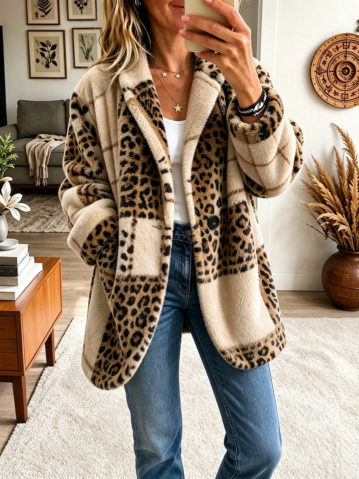 Joanne | Cozy Multi-Color Plaid Coat