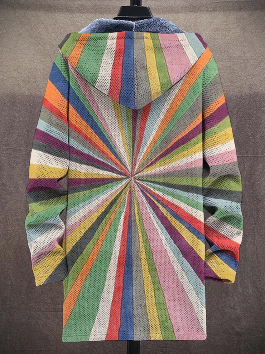 Camellia Sunburst Art Coat – back