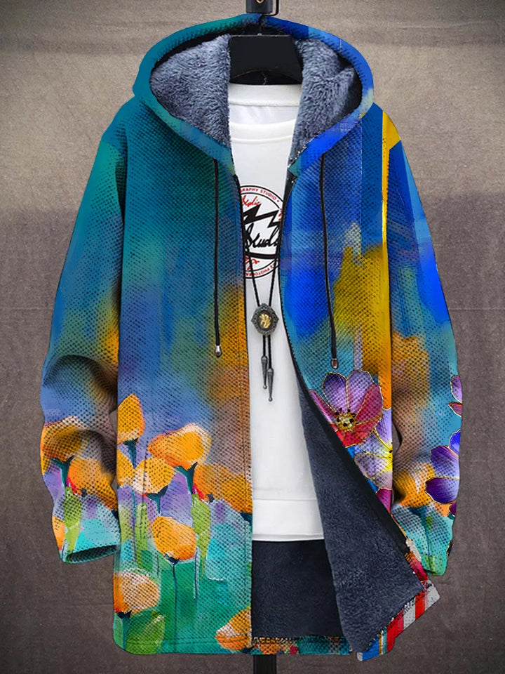 Clarissa Watercolor Art Coat – front