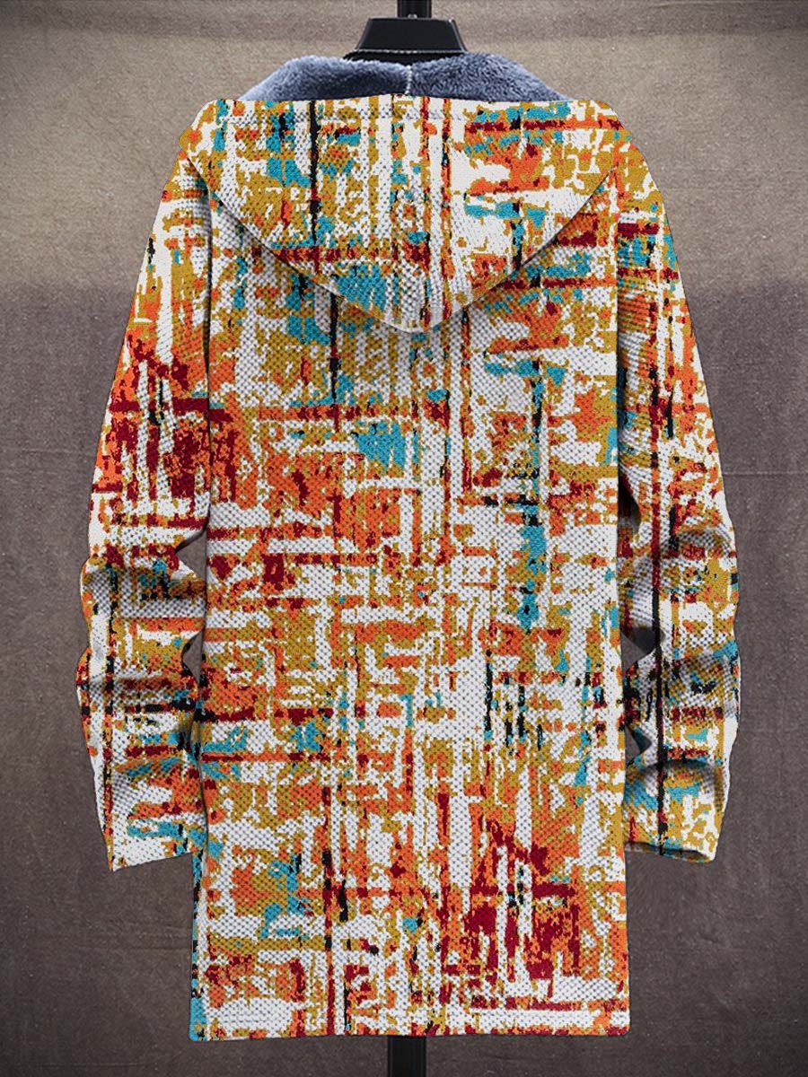 Dominique Abstract Art Coat – back