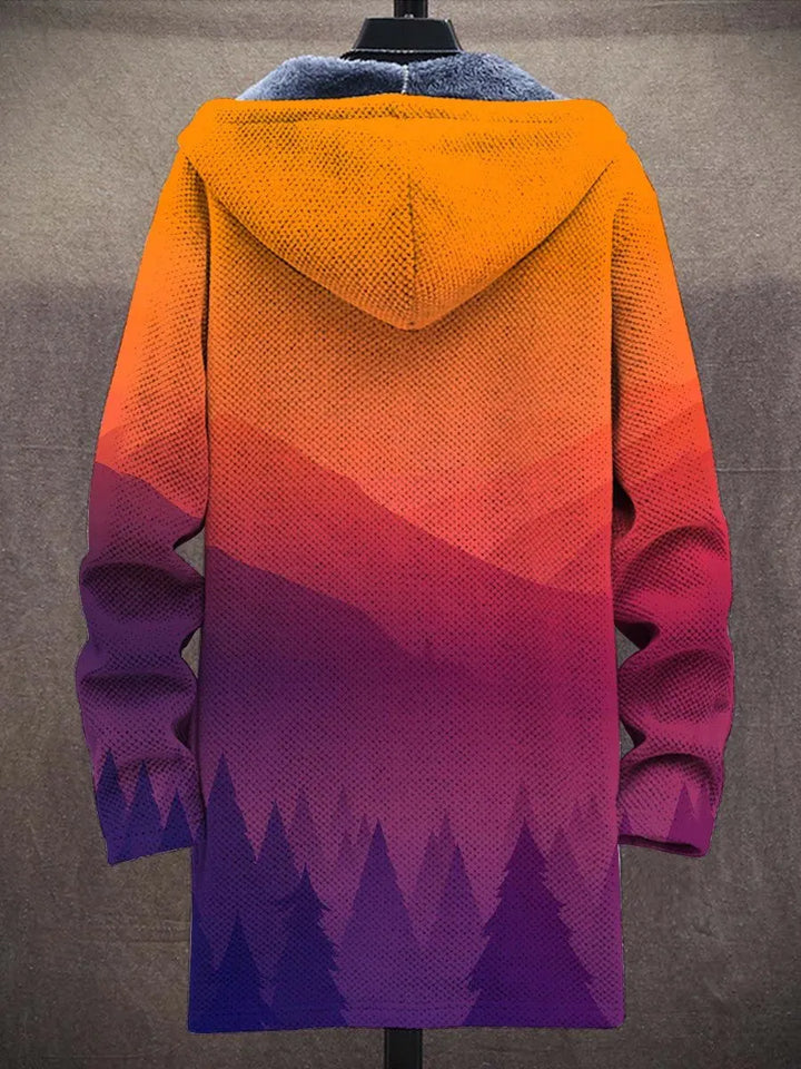 Katharine Sunset Art Coat – back