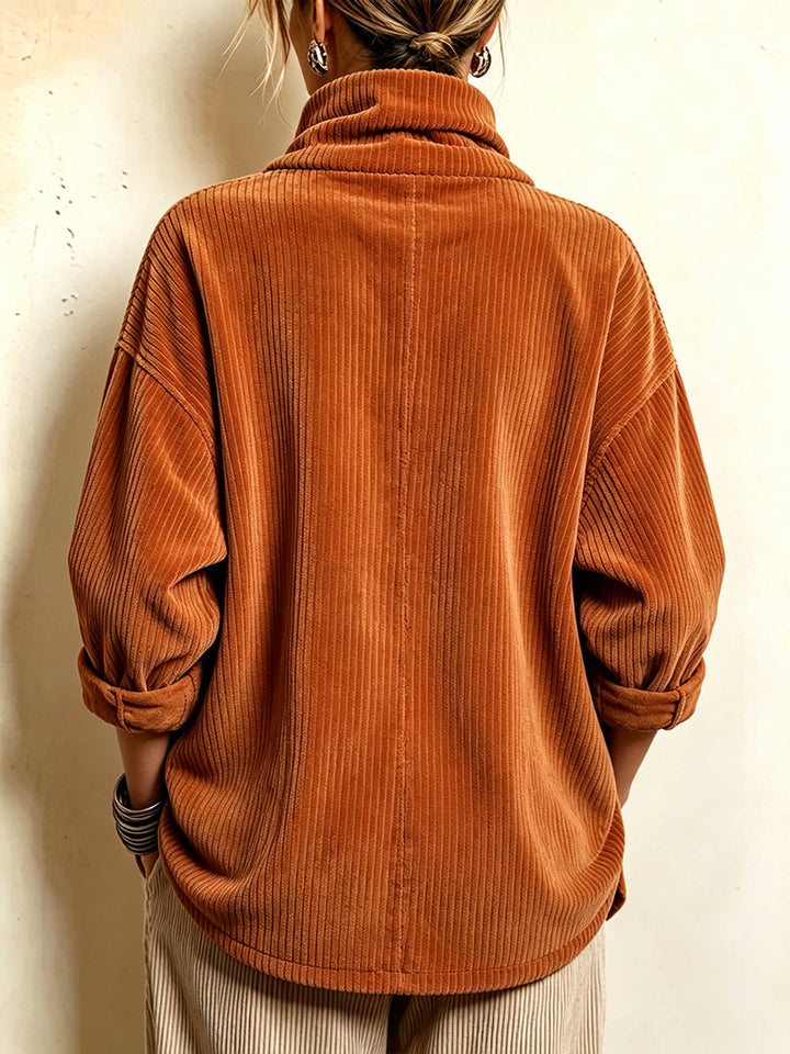 Solene | Corduroy Wrap Top