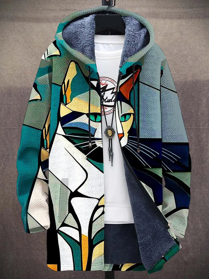 Annika Mosaic Art Coat – front