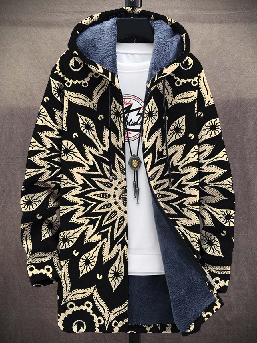 Calla Mandala Art Coat – front
