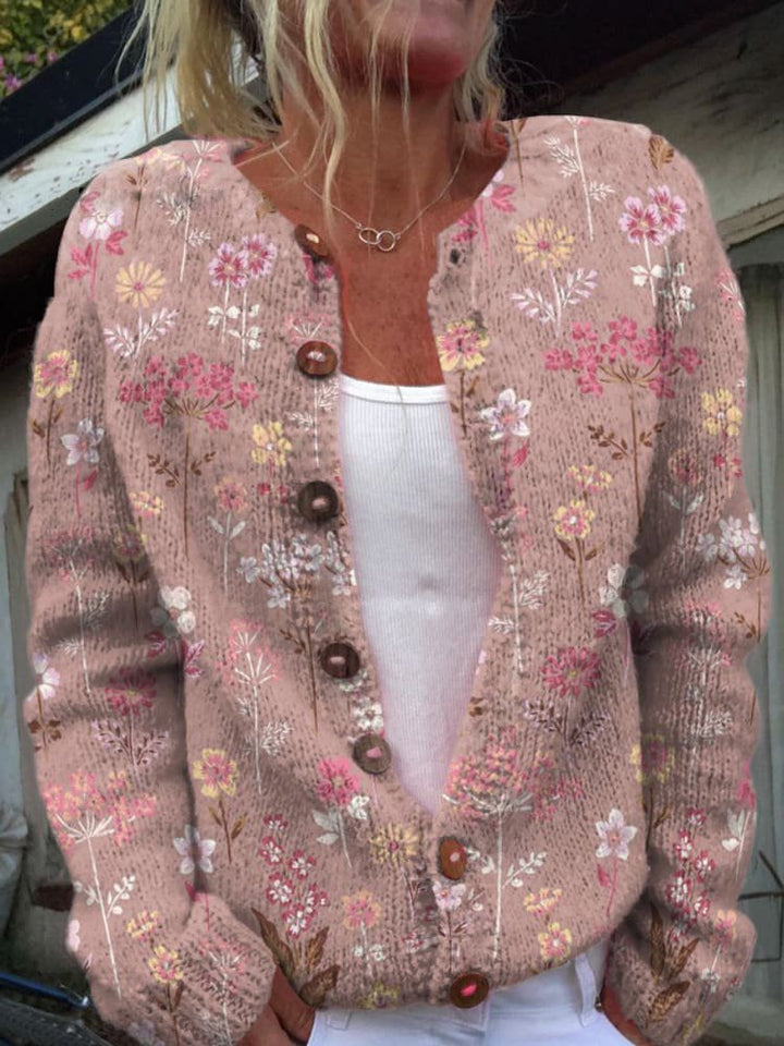 Irma | Floral Knit Cardigan
