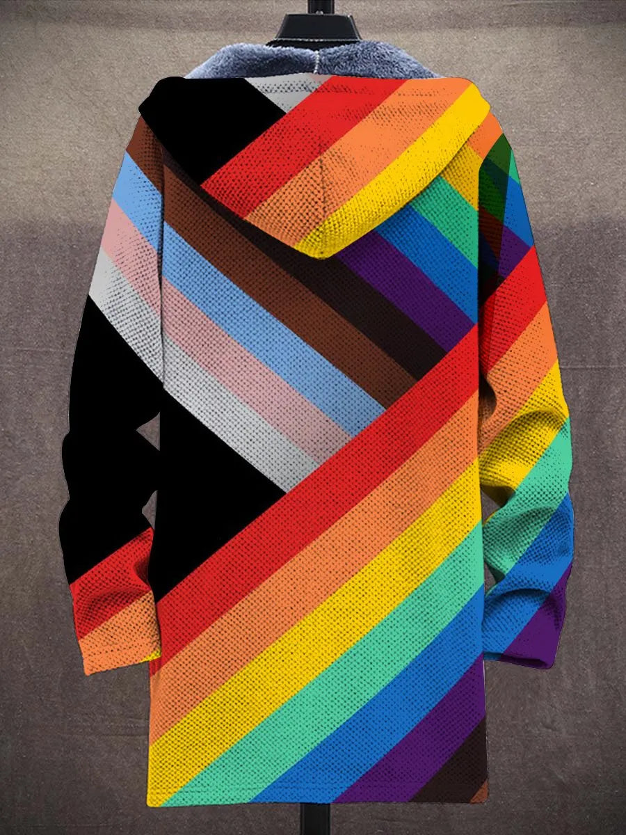 Gemma Rainbow Art Coat – back
