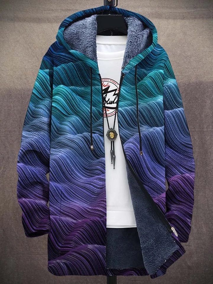Christiane Ocean Art Coat – front