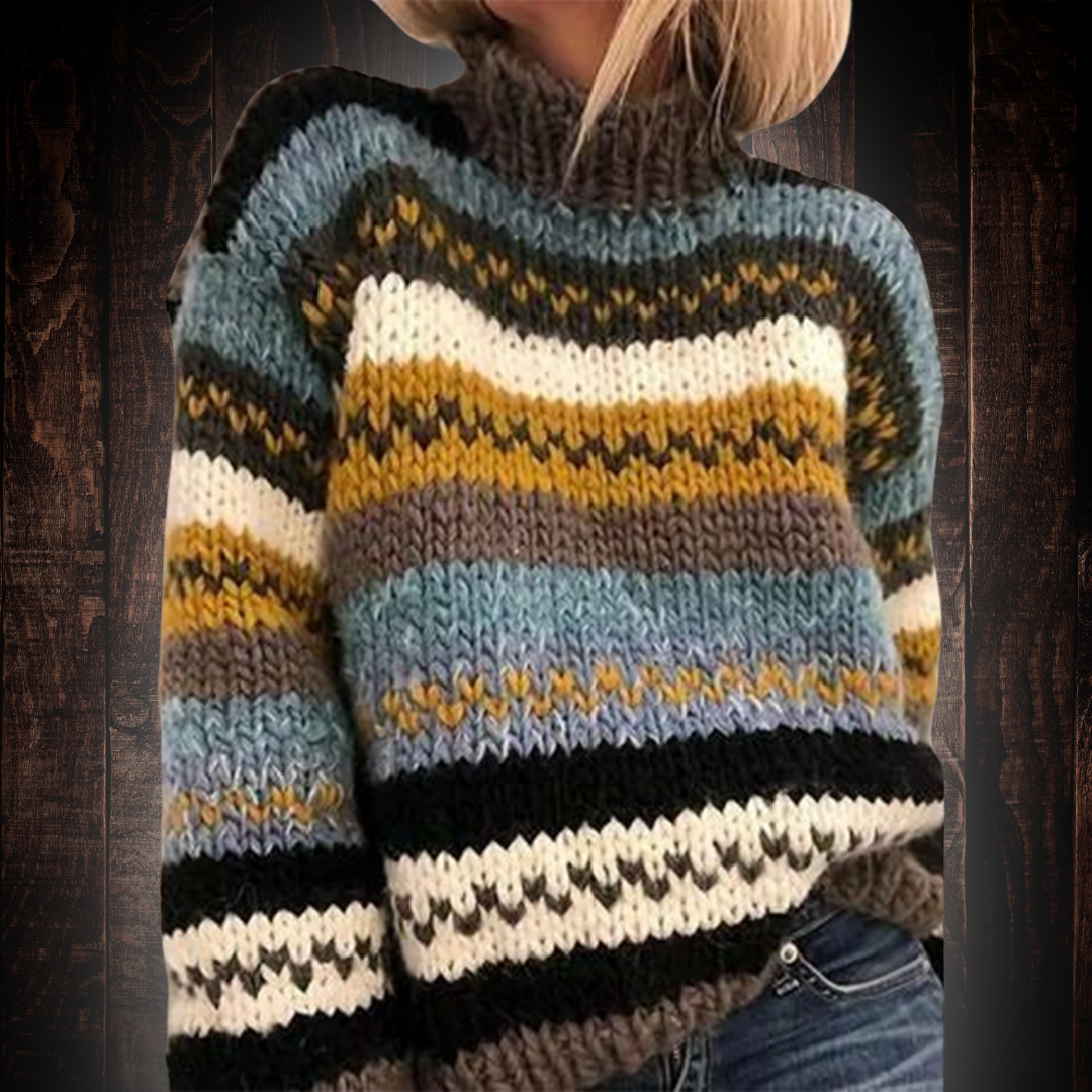 Hendrina striped knit turtleneck