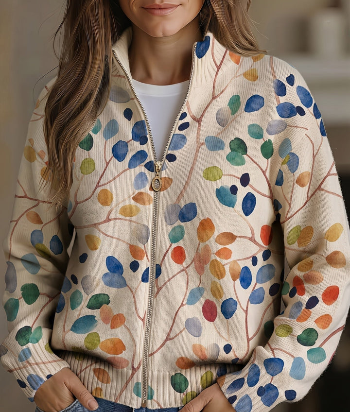 Hannah Wildflower Meadow Zip Cardigan